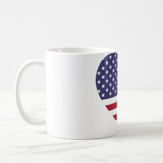Tasse drapeau des États-Unis avec amour