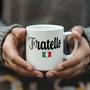 Tasse Drapeau Italien Fratello - Cadeau pour Frère