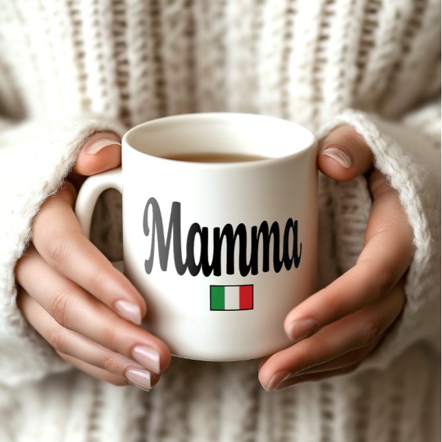Tasse Drapeau Italien Mamma - Maman (Mamma Italian Flag Mug - Special Gift for Italian Mothers)