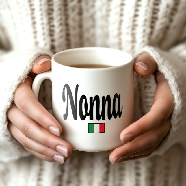 Tasse Drapeau Italien Nonna (Nonna Mug - Gift for your Italian Grandma - Thoughtful Gift for Grandmother)