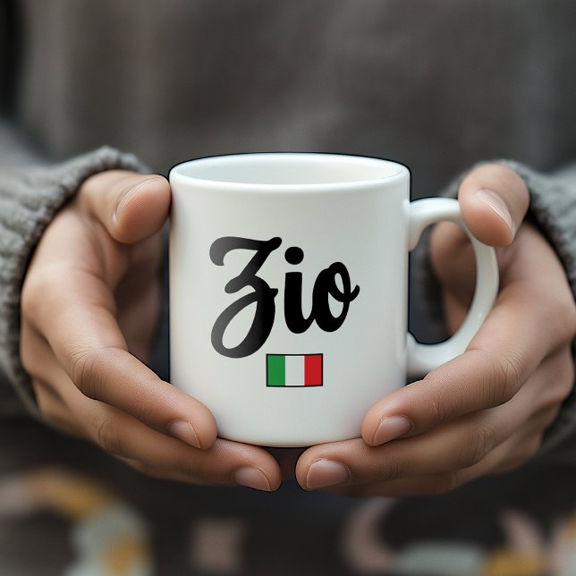 Tasse Drapeau Italien Zio - Oncle (Zio Mug with Italian Flag - Thoughtful Gift for Italian Uncle)