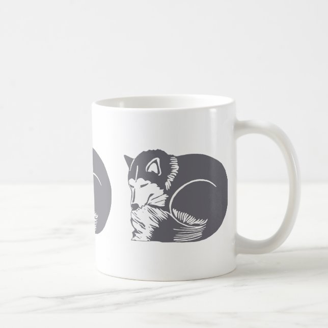 Tasse Drinkware de chiens de traîneau de sommeil (Droite)