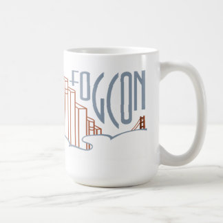Tasse droitière de logo de pont de FOGcon