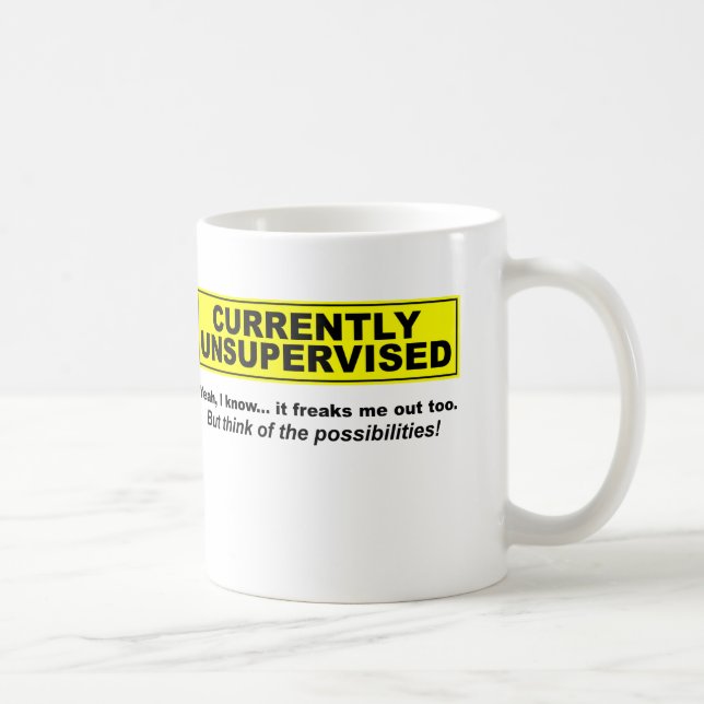 Tasse drôle actuellement sans surveillance (Droite)