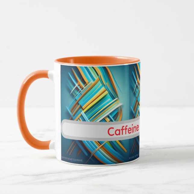 tasse drôle avec design abstrait pour petite amie (Gauche)