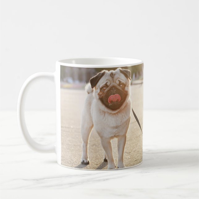 Tasse drôle avec photo d'un chien (Gauche)