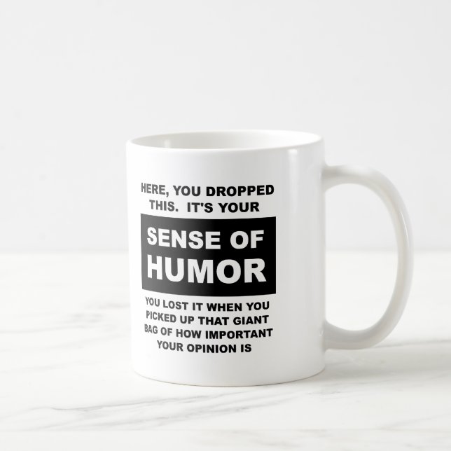 Tasse drôle avec un sens de l'humour (Droite)