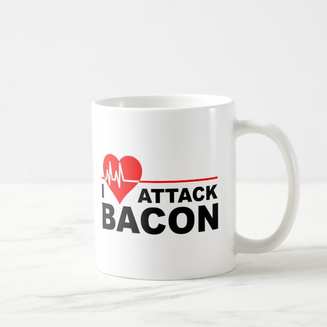 Tasse Drôle Bacon Crise Cardiaque (Droite)