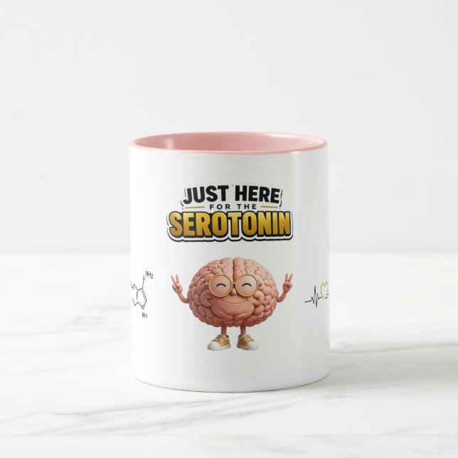 Tasse Drôle Cerveau Sérotonine (Centre)