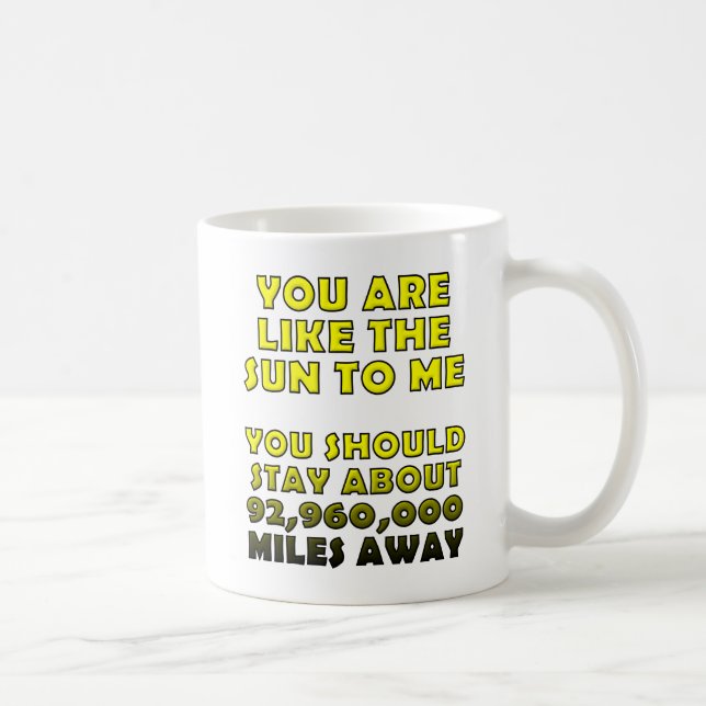 Tasse drôle comme le soleil (Droite)