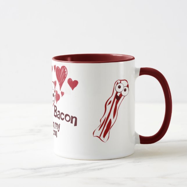 Tasse drôle d'amour de lard (Droite)