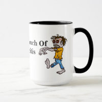Tasse drôle d'arthrite de zombi