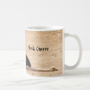 Tasse drôle d'autruche