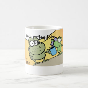 Tasse drôle de bande dessinée de plaisanterie de