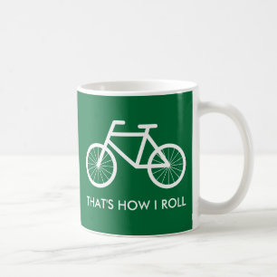 Tasse drôle de bicyclette pour des enthousiastes