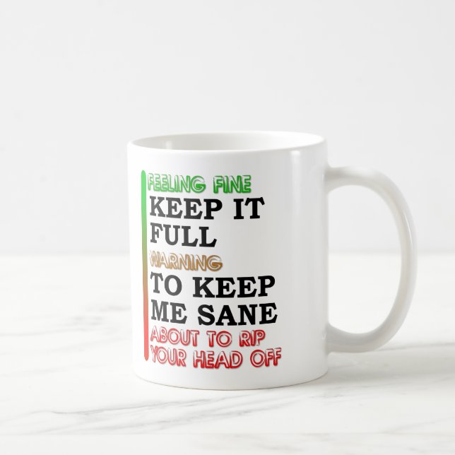 Tasse Drôle de Café Mètre (Droite)