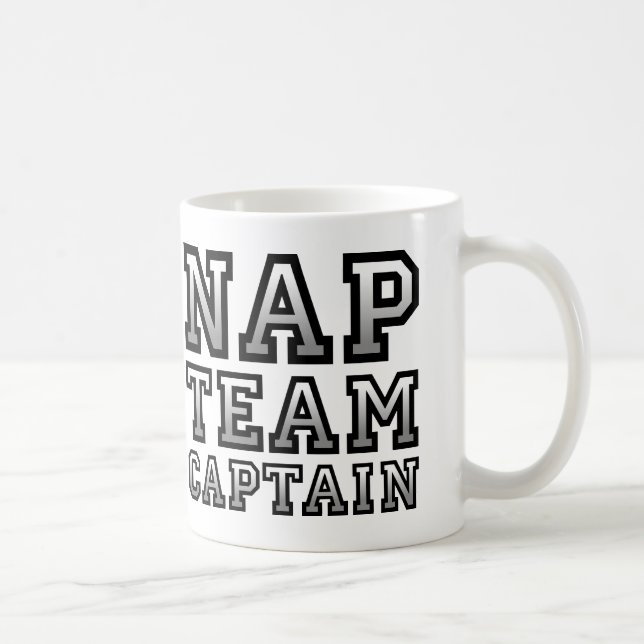 Tasse Drôle de Capitaine d'Équipe Nap Mug de Voyag (Droite)