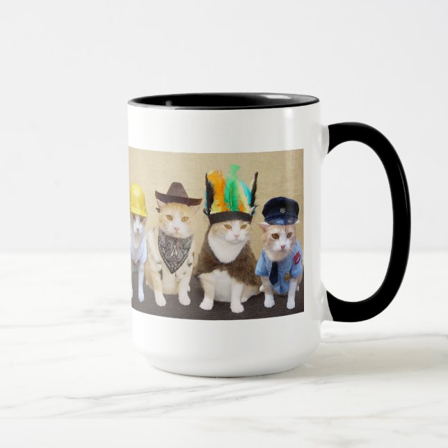 Tasse drôle de chat (Droite)
