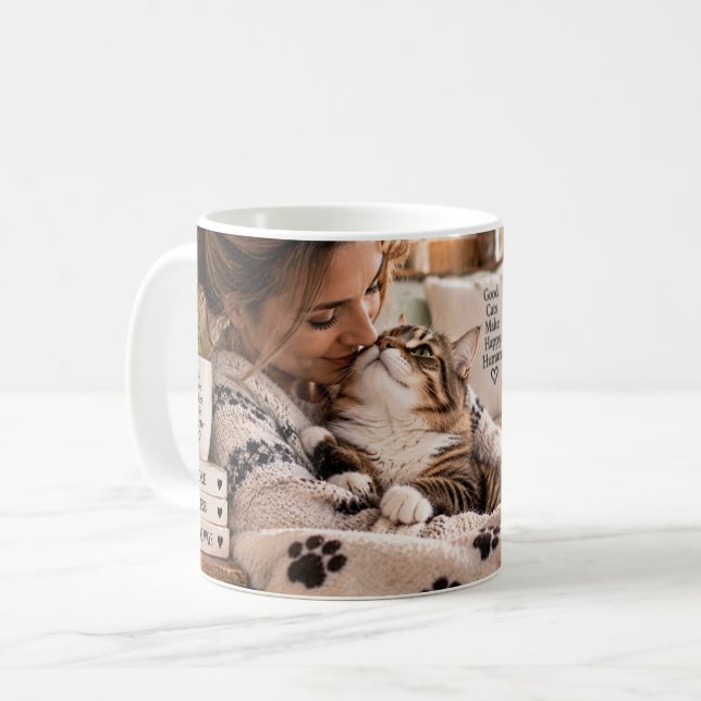 Tasse drôle de chat « Mon chat pense que je suis p (Devant gauche)