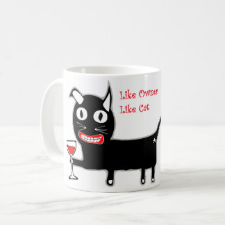 Tasse drôle de chat pour l'amoureux des chats qui