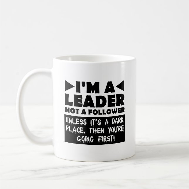 Tasse drôle de chef sauf s'il fait sombre (Gauche)