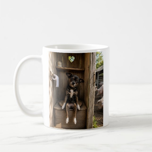 Tasse drôle de chien de ferme Chihuahua (Gauche)