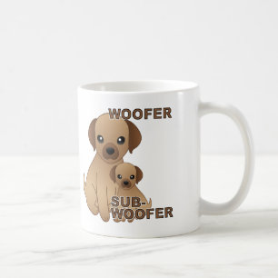 Tasse drôle de chiot de chien Sub-Woofer ou mug de