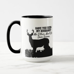 Tasse drôle de citation de mari de chasse de cerf