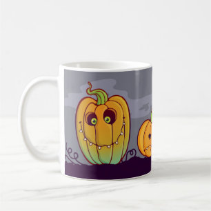 Tasse drôle de citrouilles