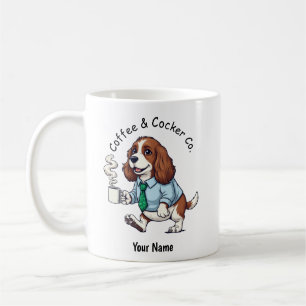 Tasse drôle de Cocker Spaniel anglais en costume d