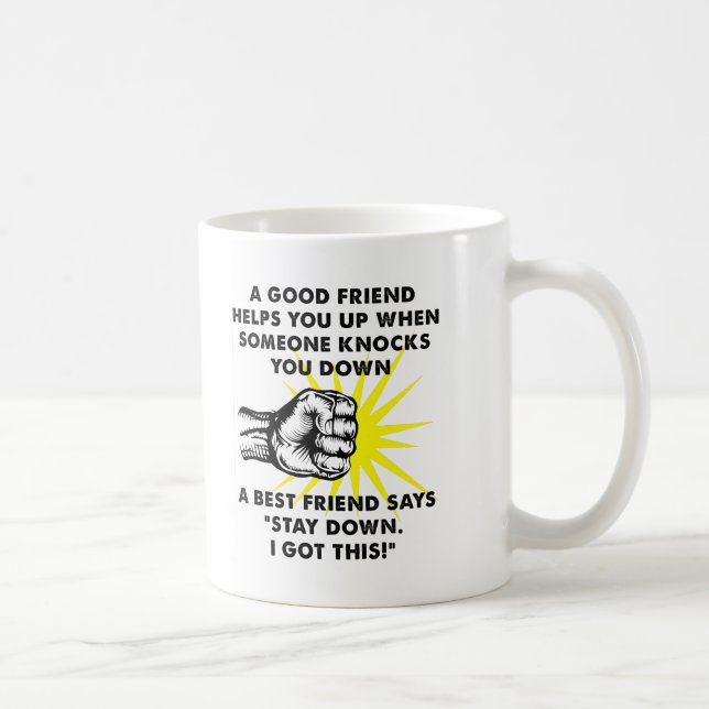 Tasse drôle de combat de meilleur ami (Droite)