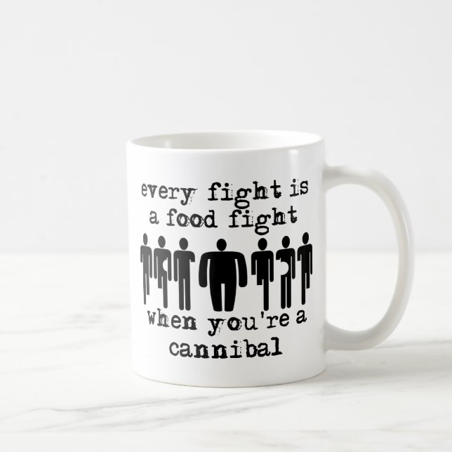 Tasse drôle de combat de nourriture cannibale Humo (Droite)