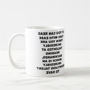 Tasse drôle de compétence à l'envers