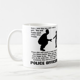Tasse drôle de conseils paternels police applicati