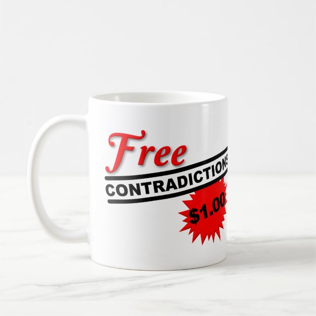 Tasse Drôle de Contradictions Gratuites (Gauche)