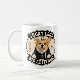 Tasse drôle de Corgi Courtes jambes, grande atti