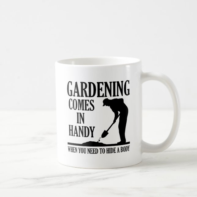 Tasse Drôle de Corps de Jardinage (Droite)