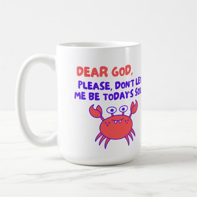 Tasse drôle de crabe Kawaii  (Gauche)