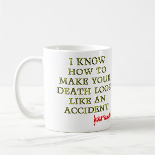Tasse drôle de décès accidentel ou mug de voyage