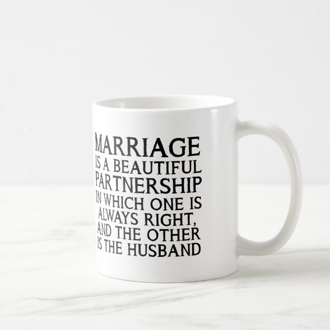 Tasse drôle de dispute de mariage (Droite)