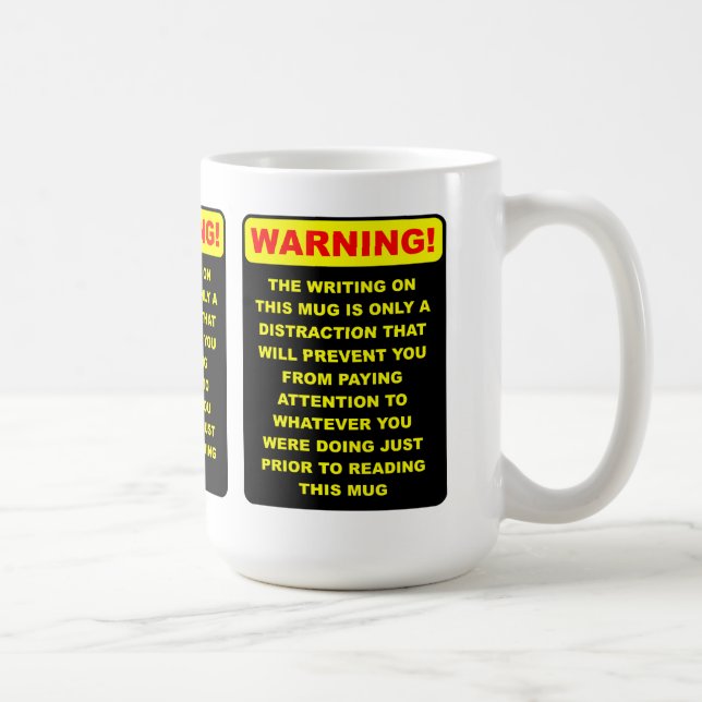 Tasse drôle de distraction (Droite)
