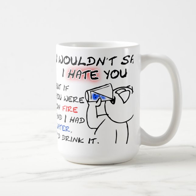 Tasse Drôle de Feu et d'Eau (Droite)