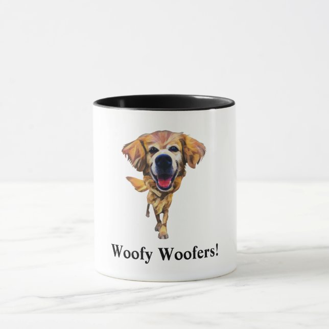 Tasse drôle de Golden Retriever (Centre)