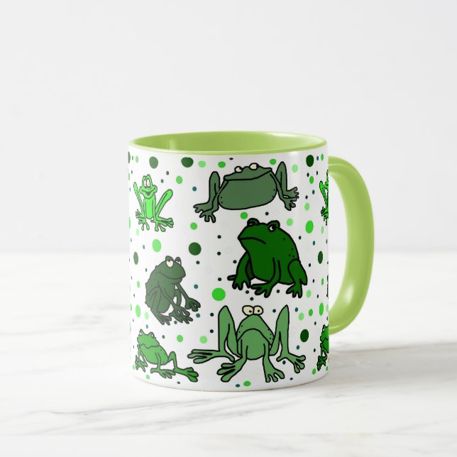 Tasse drôle de grenouille (Devant droit)