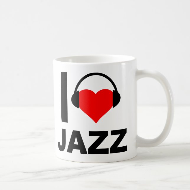 Tasse drôle de jazz à coeur (Droite)