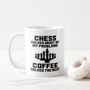 Tasse drôle de joueur de dames "Les échecs résolve