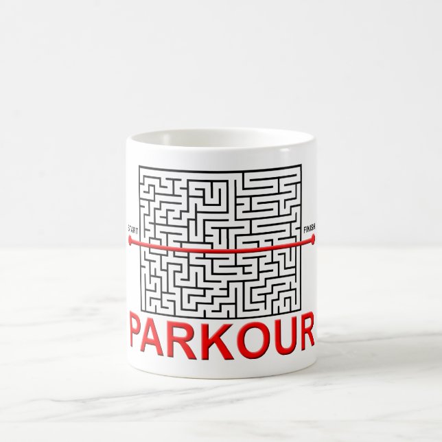 Tasse drôle de labyrinthe de Parkour (Centre)