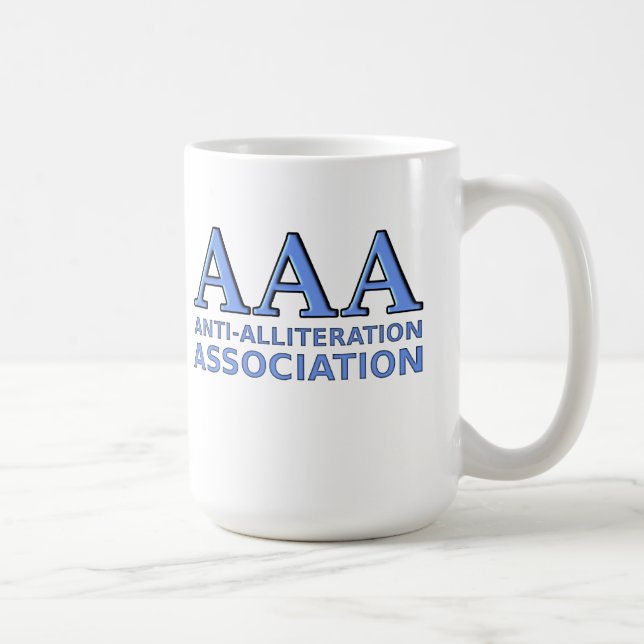 Tasse drôle de l'Association Anti-Allitération (Droite)