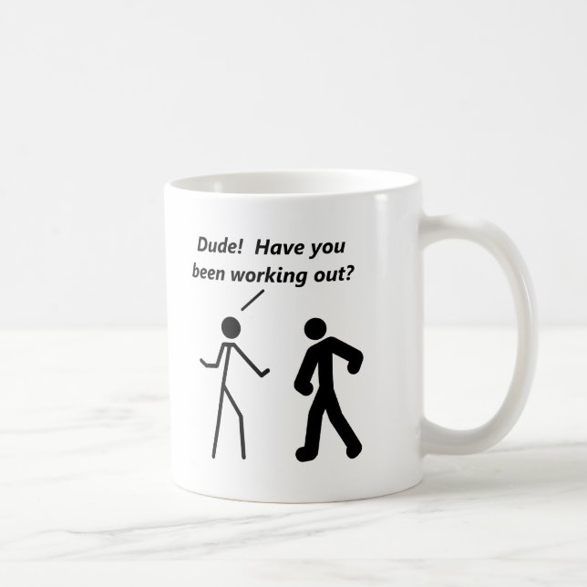 Tasse drôle de l'entraînement de Stickman (Droite)
