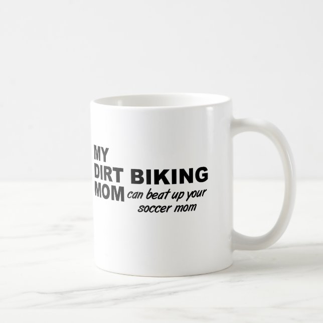 Tasse drôle de maman de moto cross (Droite)